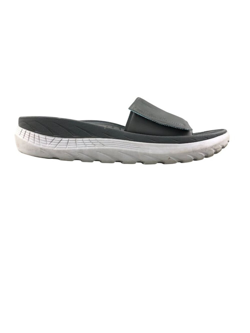 Vionic Unisex Size 10.5M 12W Rejuvenate Grey Open Toe Recovery Slides Sandals